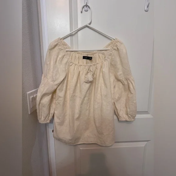 Ralph Lauren Cream Blouse NWT - Picture 1 of 5